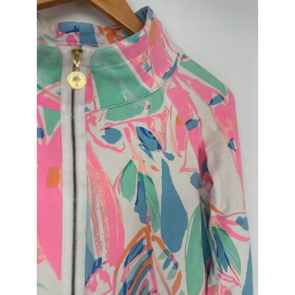 Lilly Pulitzer Out To Sea Skipper Popover Half Zip Sailboat Sweatshirt Small - Picture 5 of 12